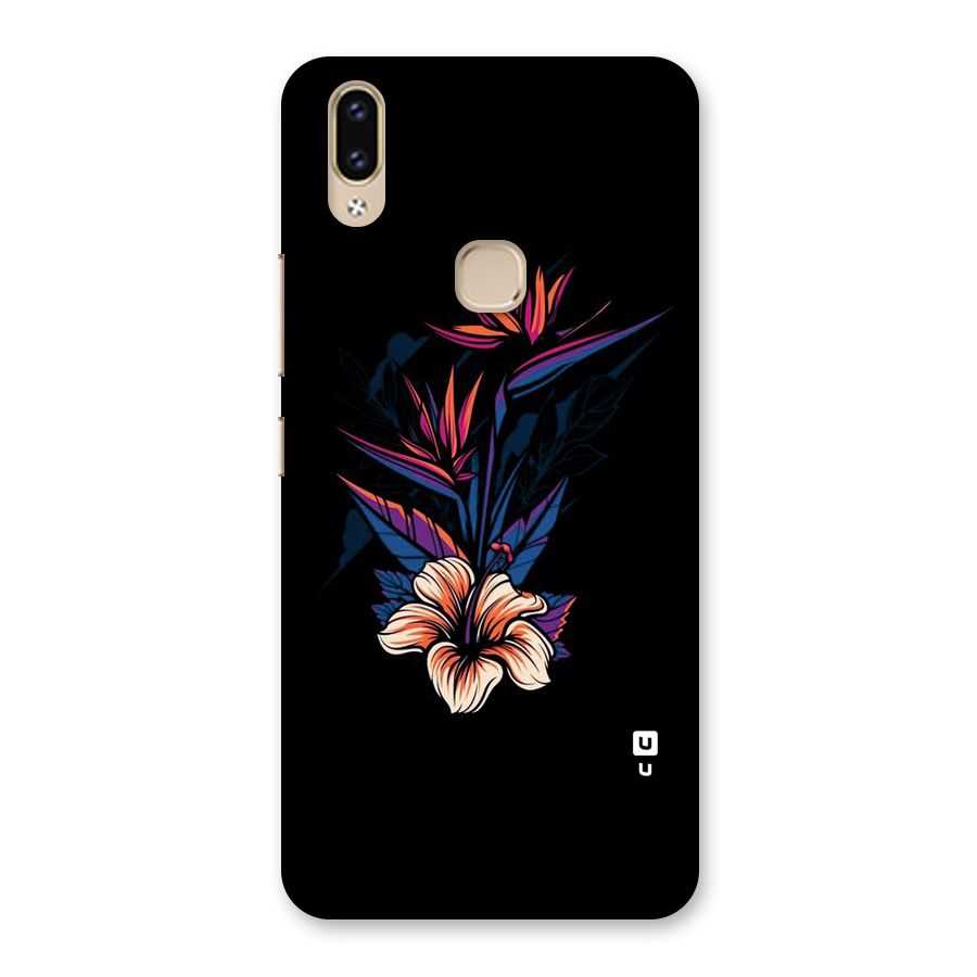 Single Painted Flower Back Case for Vivo V9 Youth