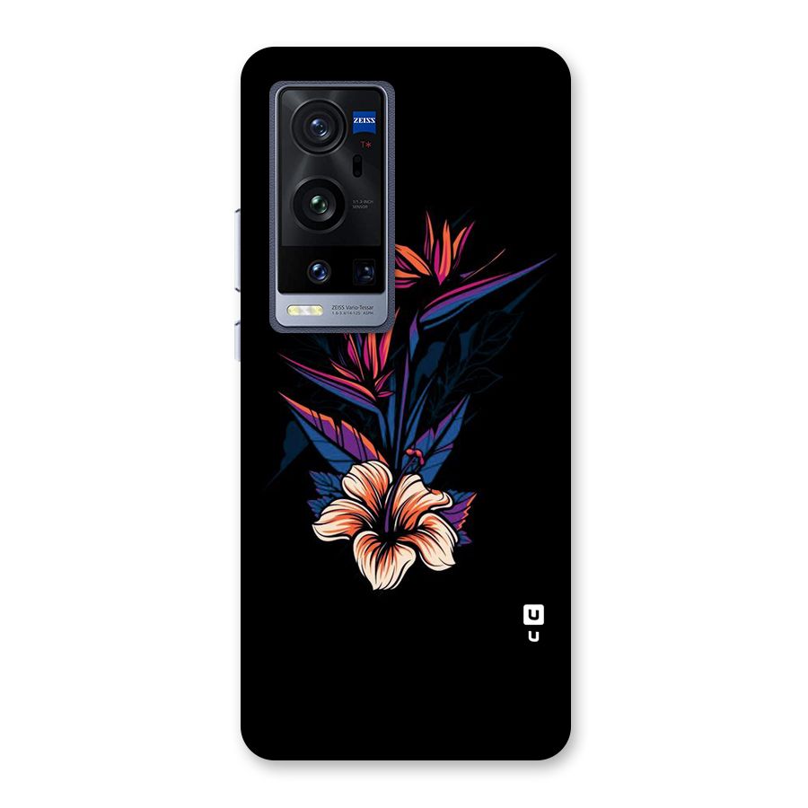 Single Painted Flower Back Case for Vivo X60 Pro Plus