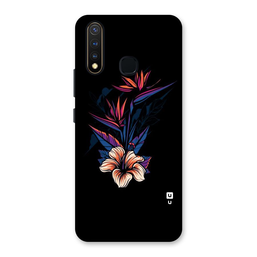 Single Painted Flower Back Case for Vivo Y19