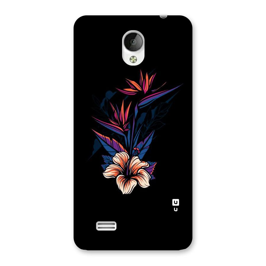 Single Painted Flower Back Case for Vivo Y21