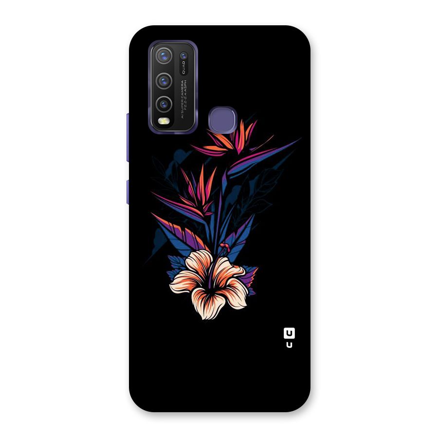 Single Painted Flower Back Case for Vivo Y50