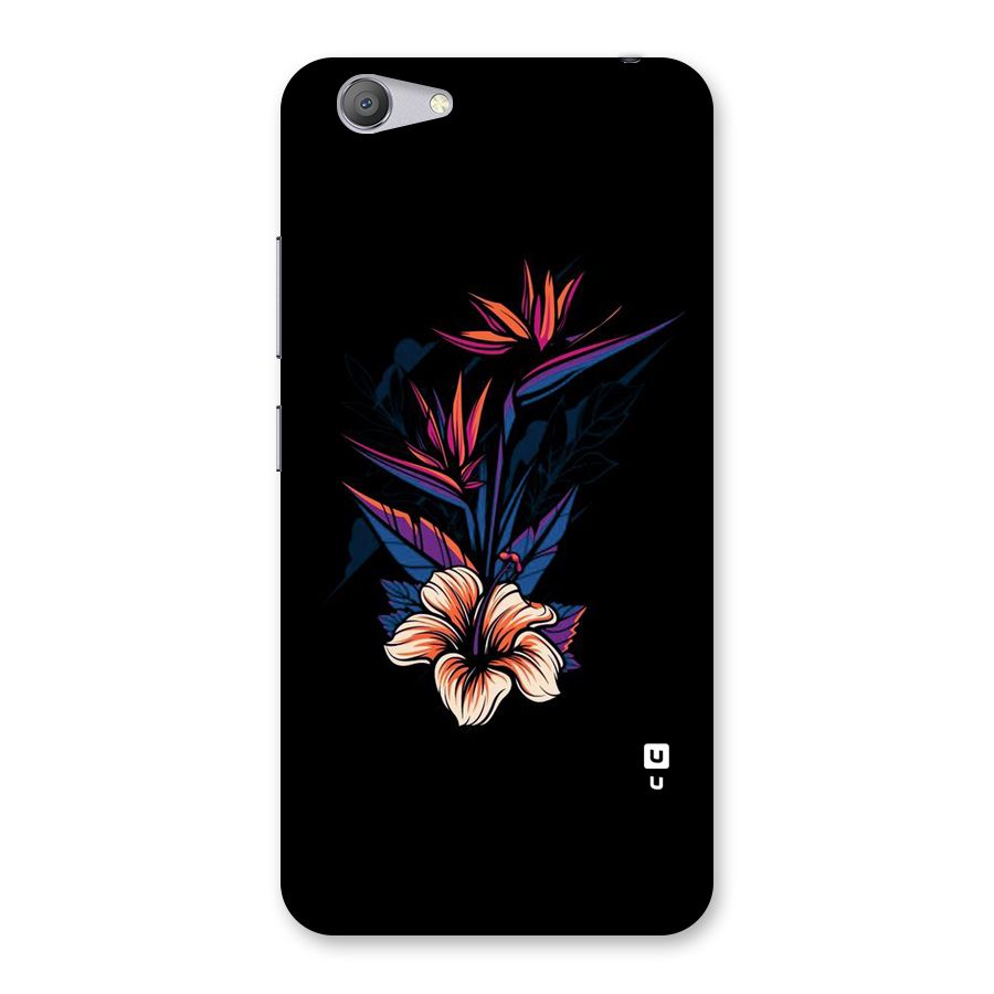 Single Painted Flower Back Case for Vivo Y53
