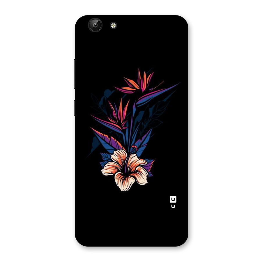 Single Painted Flower Back Case for Vivo Y69