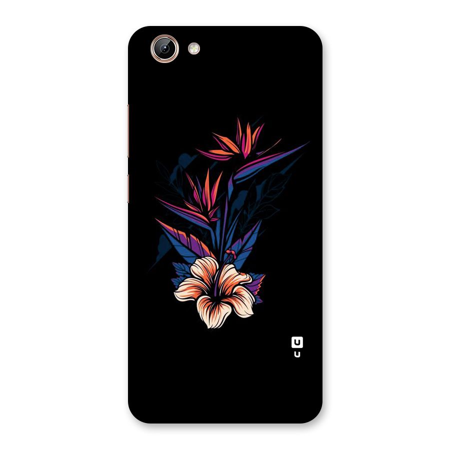 Single Painted Flower Back Case for Vivo Y71i