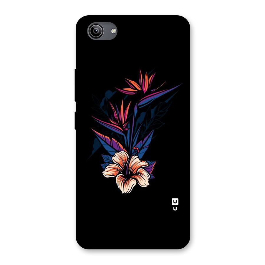 Single Painted Flower Back Case for Vivo Y81i