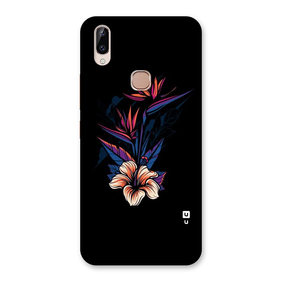 Single Painted Flower Back Case for Vivo Y83 Pro