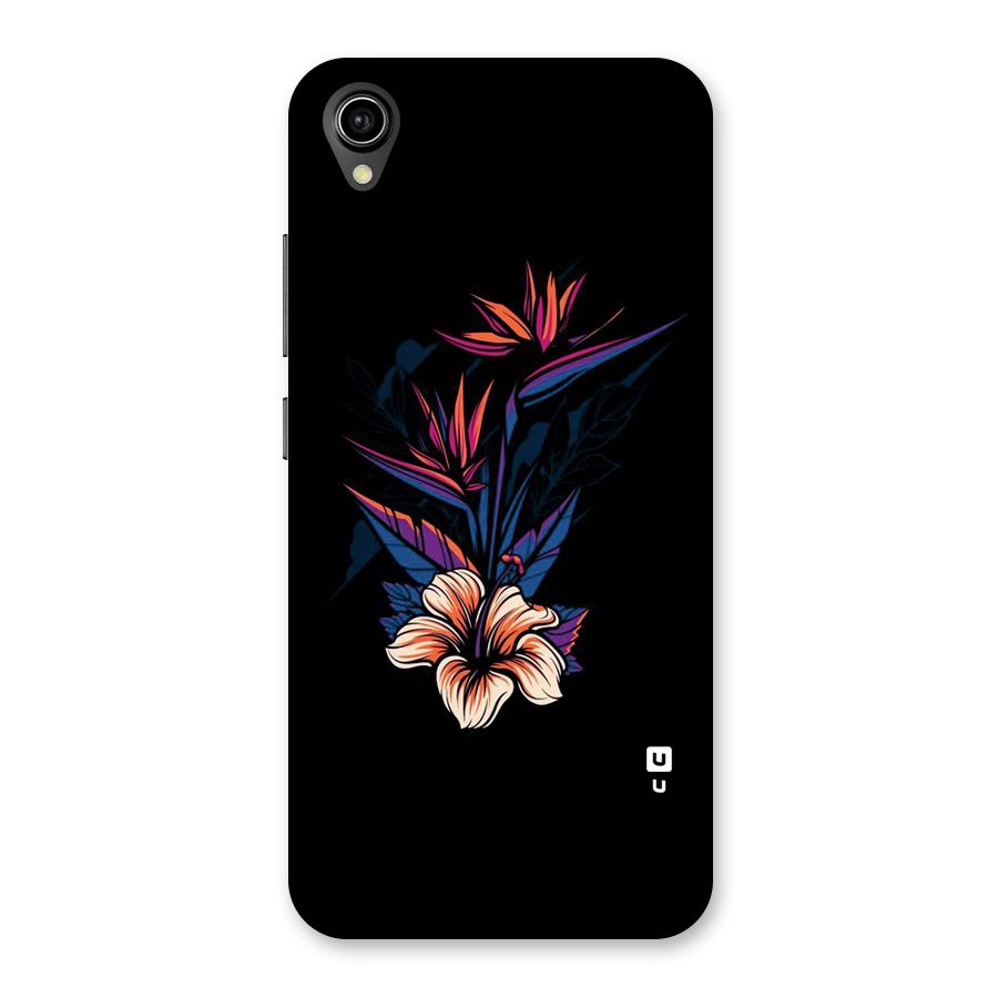 Single Painted Flower Back Case for Vivo Y90