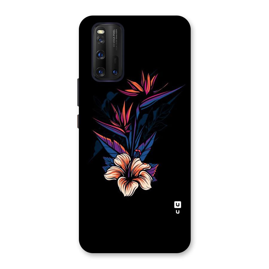 Single Painted Flower Back Case for Vivo iQOO 3