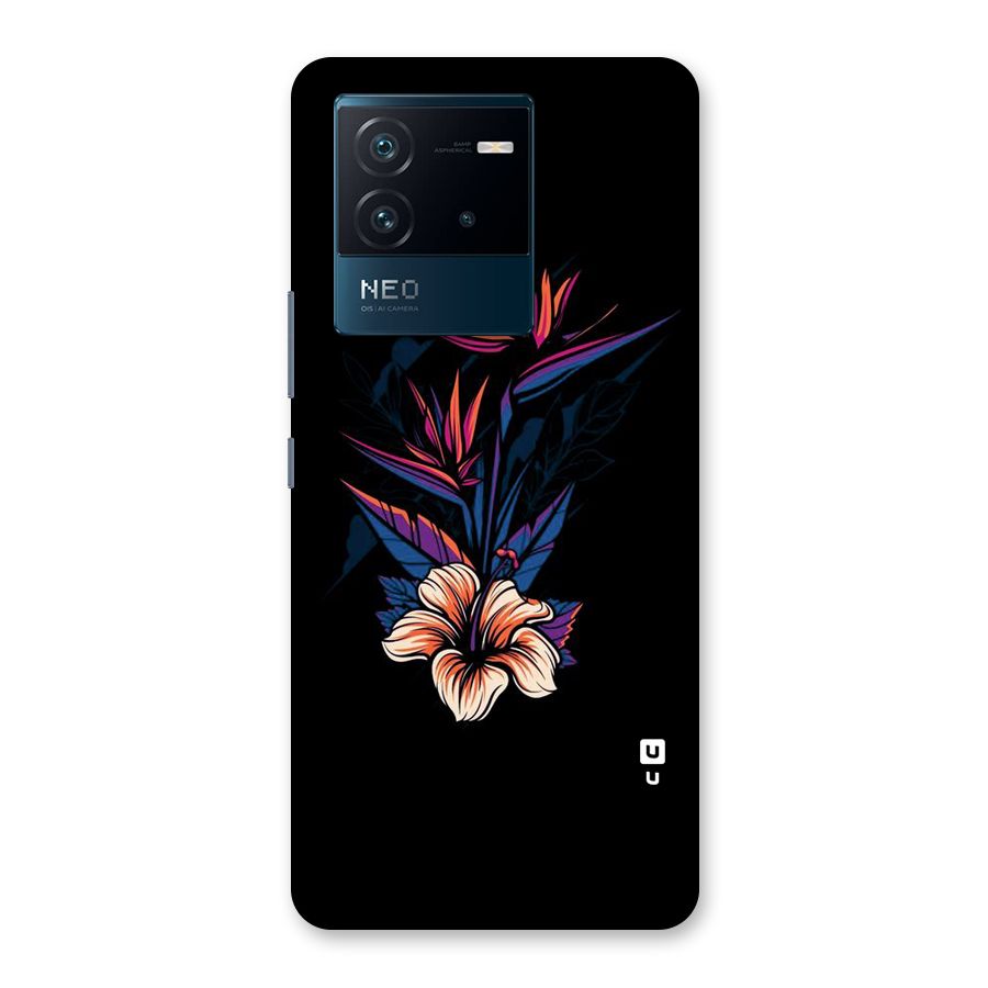 Single Painted Flower Back Case for Vivo iQOO Neo 6 5G