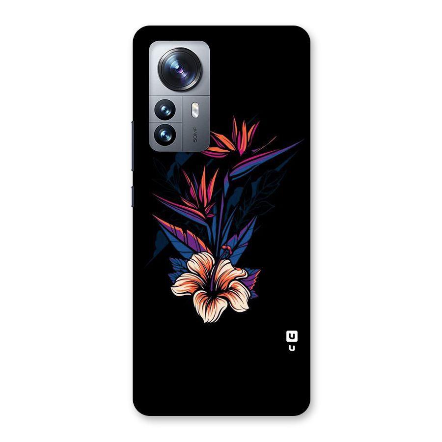 Single Painted Flower Back Case for Xiaomi 12 Pro