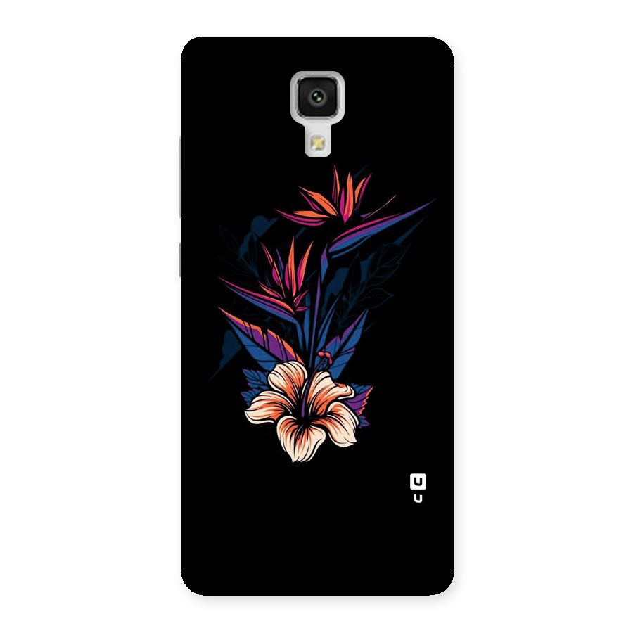 Single Painted Flower Back Case for Xiaomi Mi 4