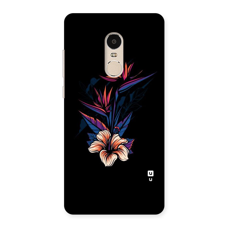 Single Painted Flower Back Case for Xiaomi Redmi Note 4