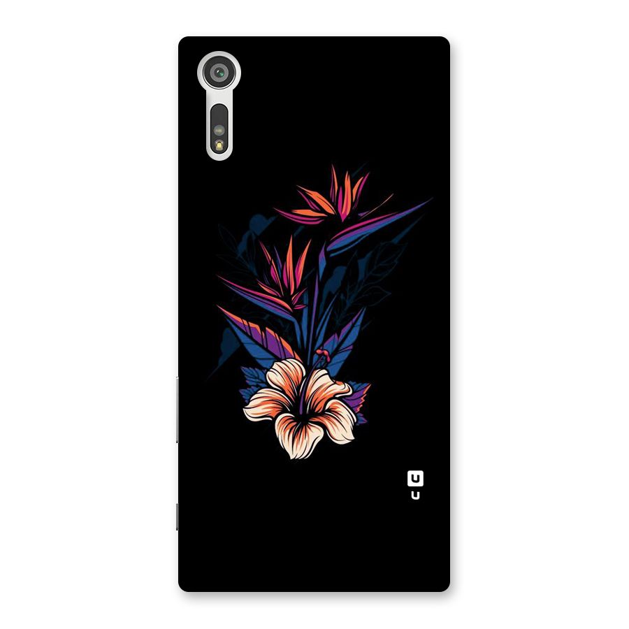 Single Painted Flower Back Case for Xperia XZ