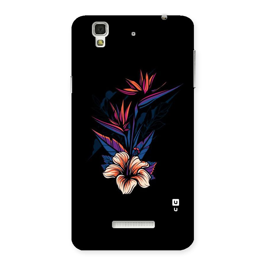 Single Painted Flower Back Case for YU Yureka Plus