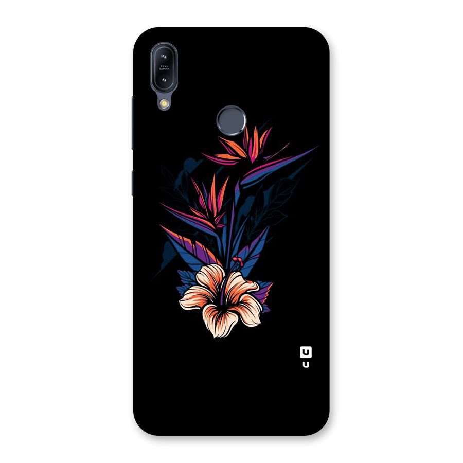 Single Painted Flower Back Case for Zenfone Max M2