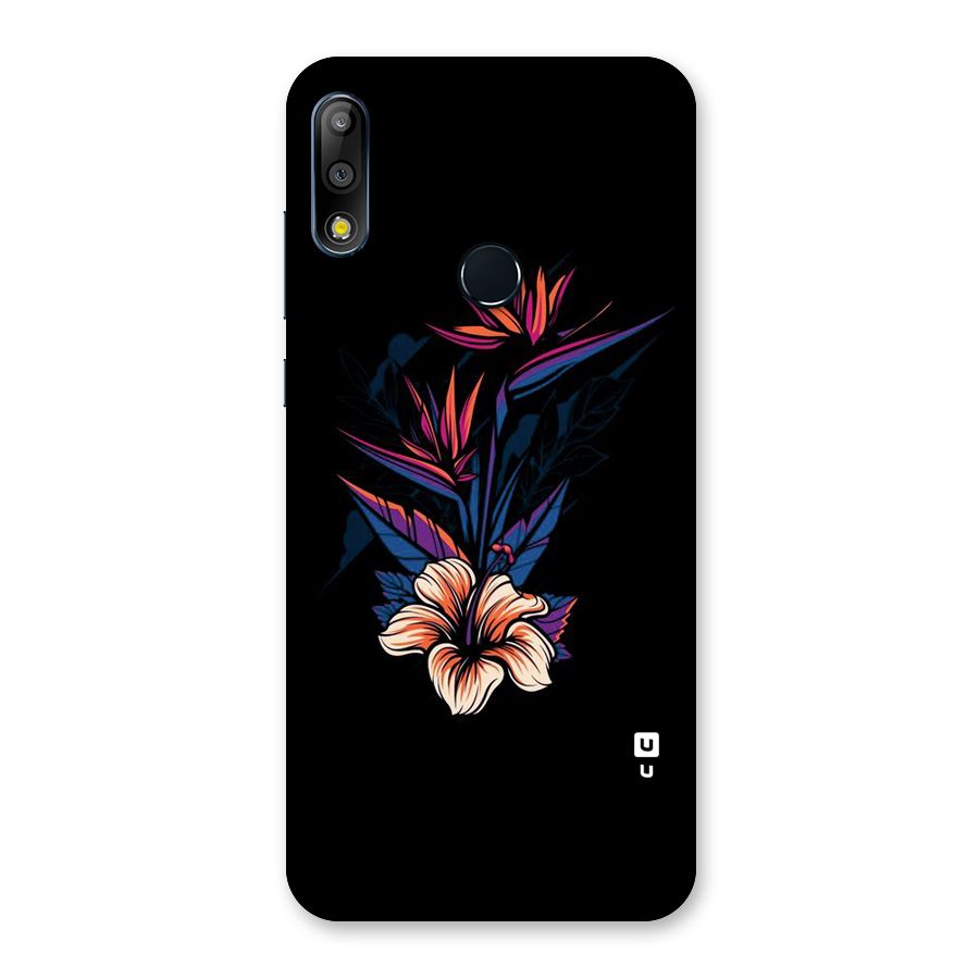 Single Painted Flower Back Case for Zenfone Max Pro M2
