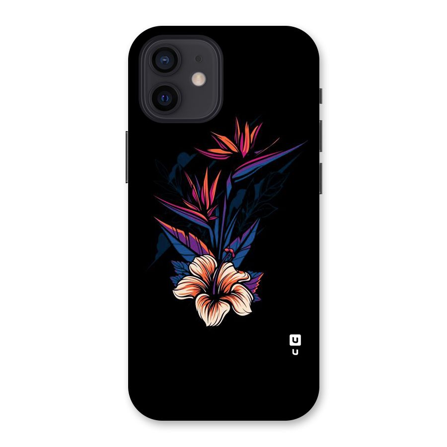 Single Painted Flower Back Case for iPhone 12