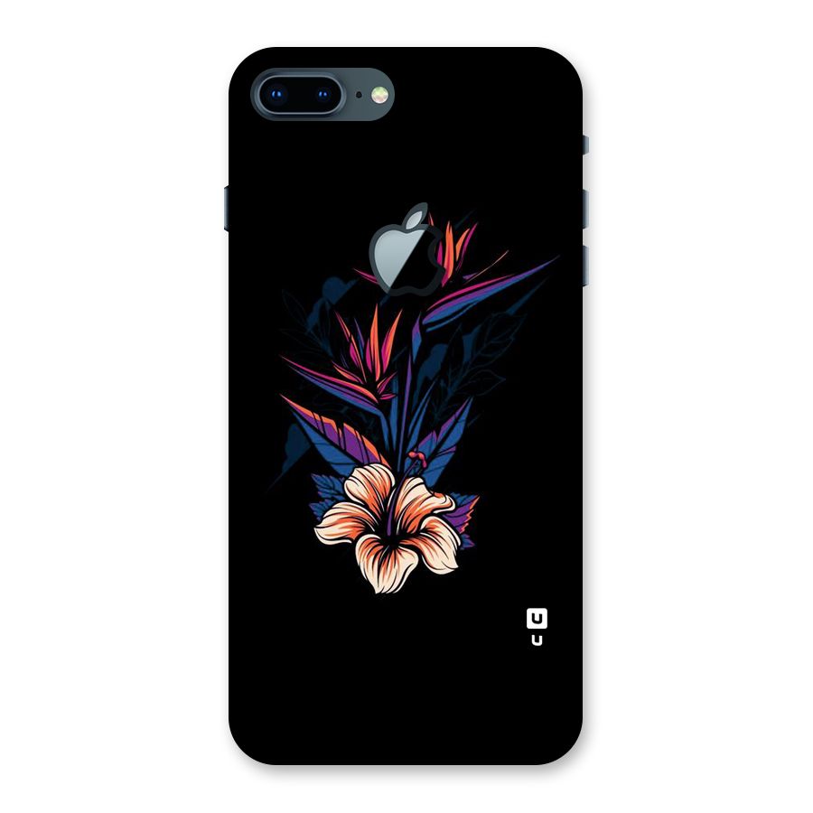Single Painted Flower Back Case for iPhone 7 Plus Apple Cut