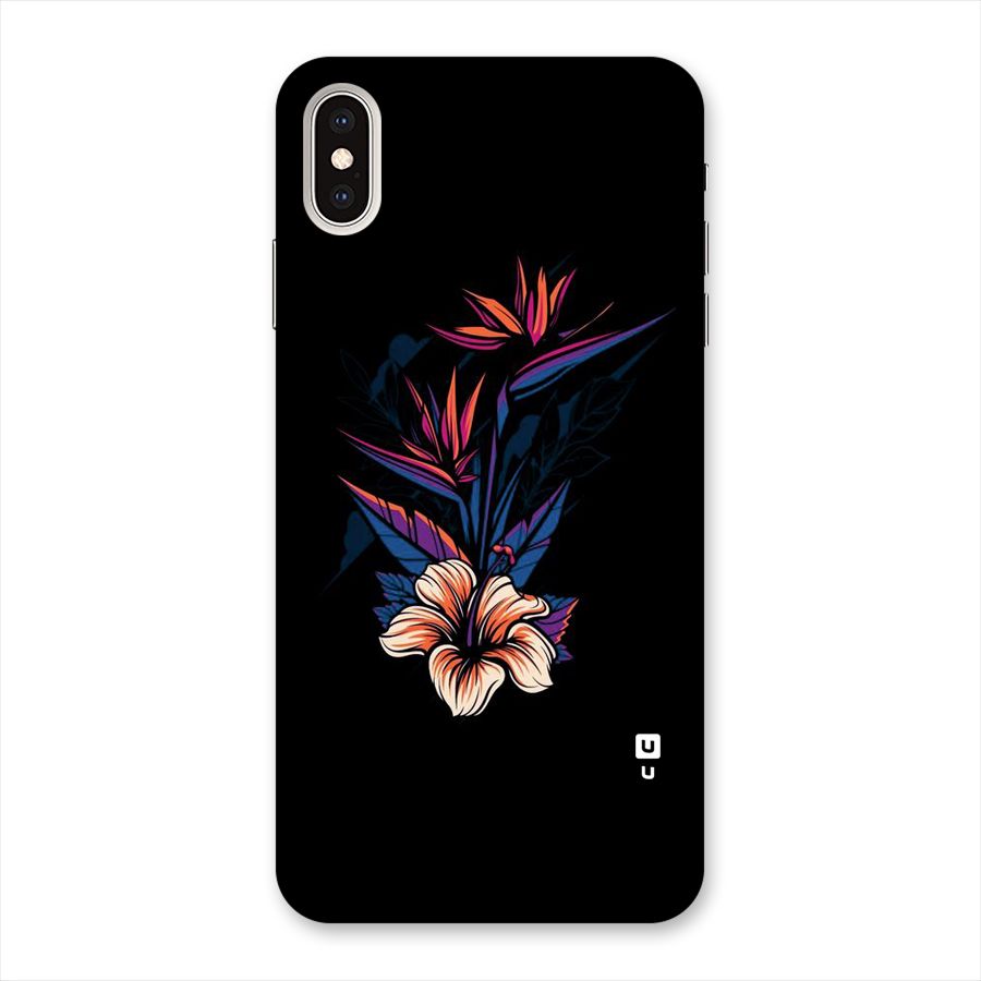 Single Painted Flower Back Case for iPhone XS Max