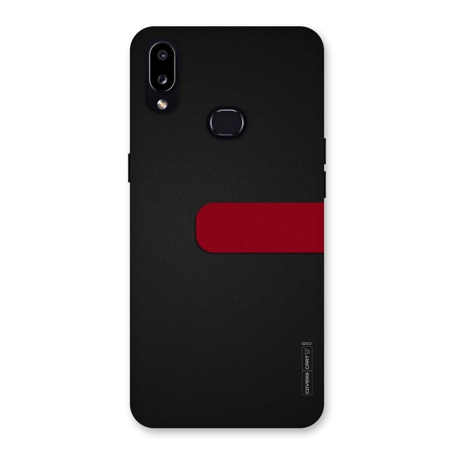 Single Red Stripe Back Case for Galaxy A10s