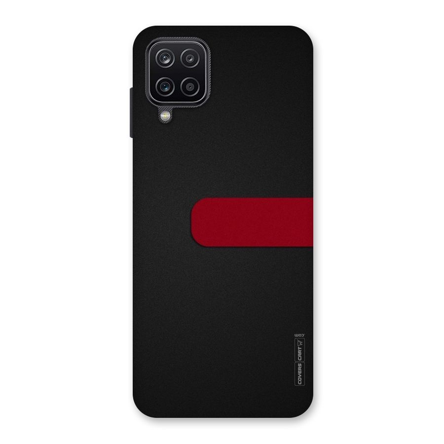 Single Red Stripe Back Case for Galaxy A12