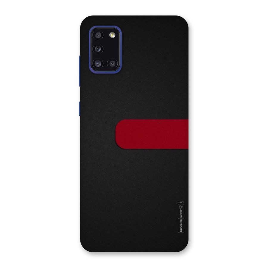 Single Red Stripe Back Case for Galaxy A31