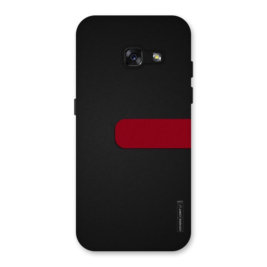 Single Red Stripe Back Case for Galaxy A3 (2017)