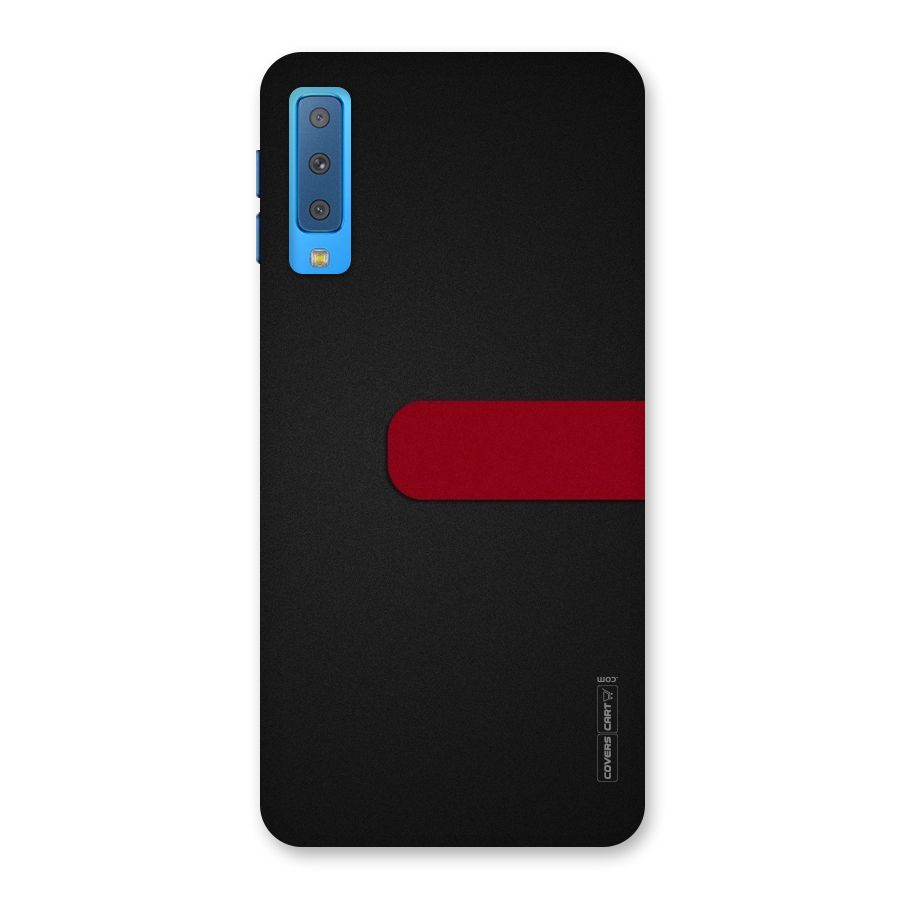 Single Red Stripe Back Case for Galaxy A7 (2018)