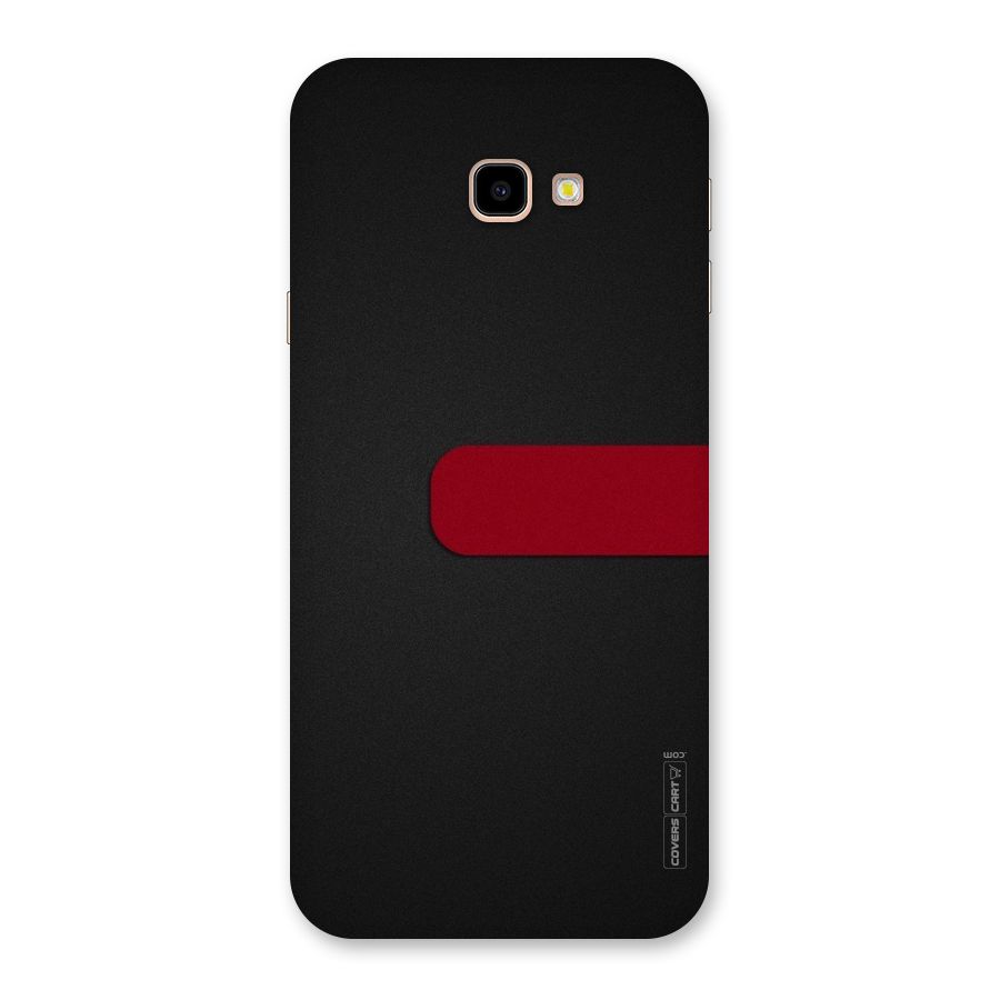 Single Red Stripe Back Case for Galaxy J4 Plus