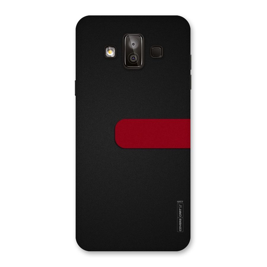 Single Red Stripe Back Case for Galaxy J7 Duo