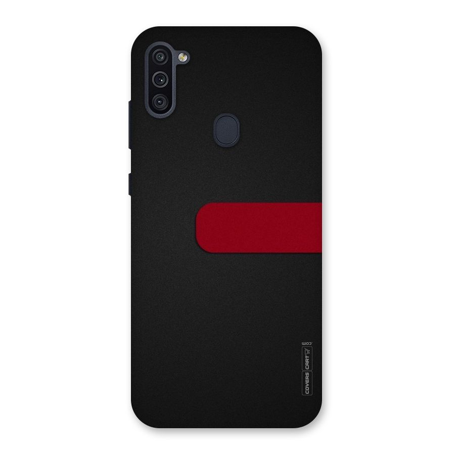 Single Red Stripe Back Case for Galaxy M11