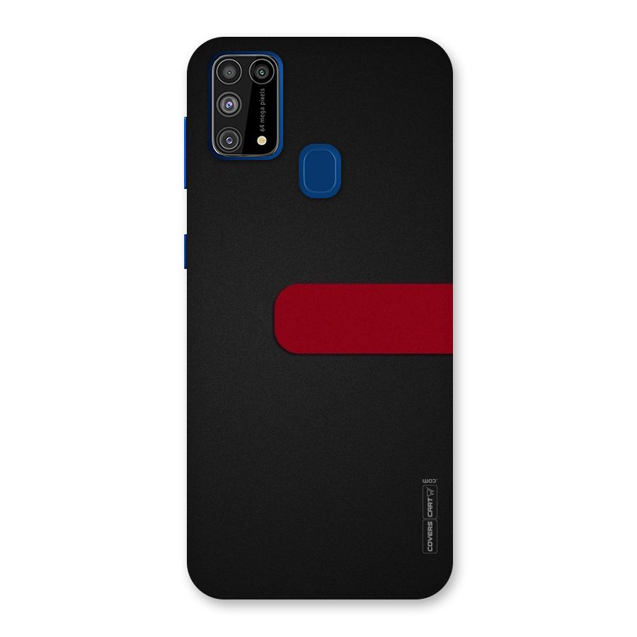 Single Red Stripe Back Case for Galaxy M31