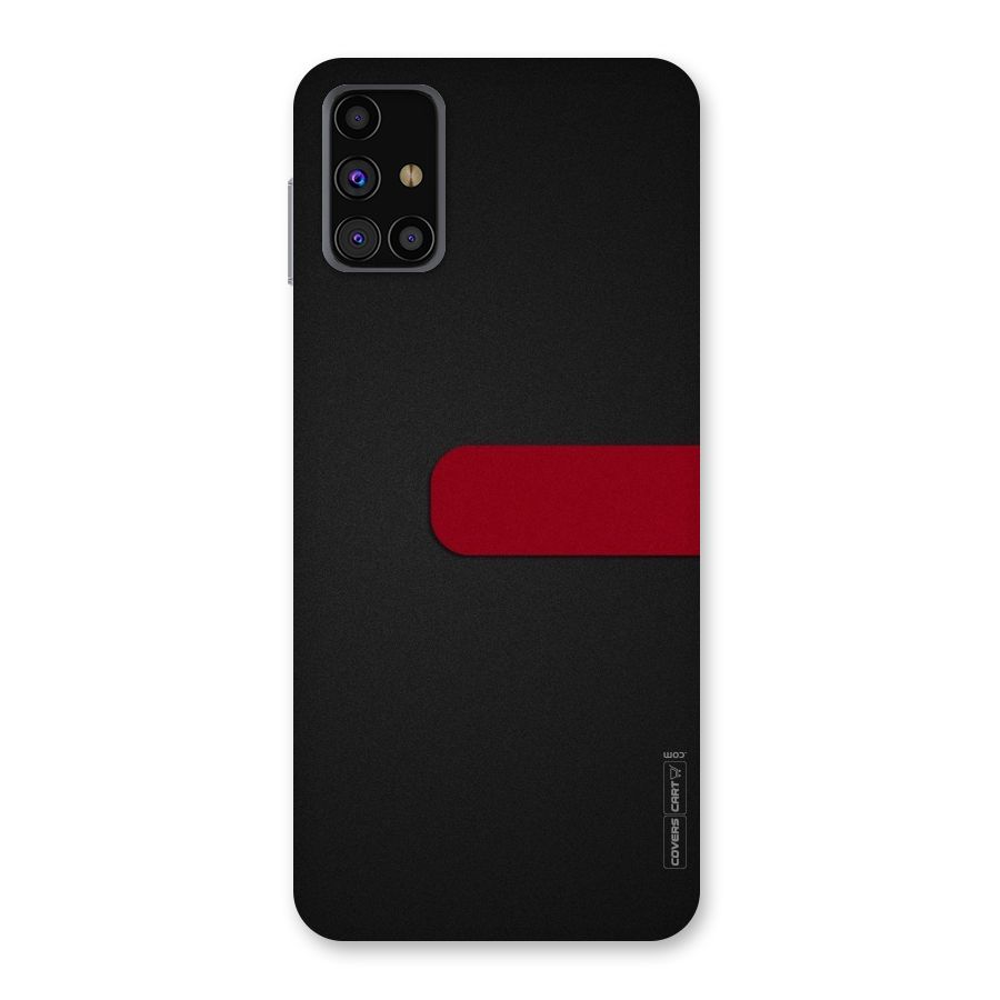 Single Red Stripe Back Case for Galaxy M31s