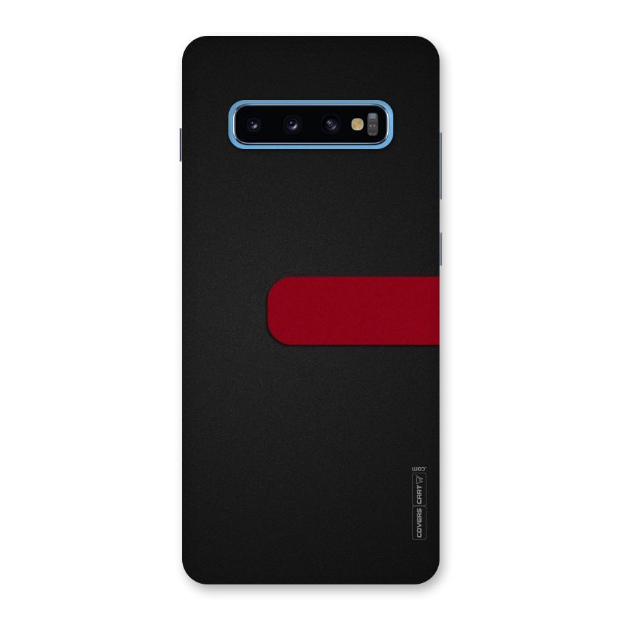 Single Red Stripe Back Case for Galaxy S10 Plus