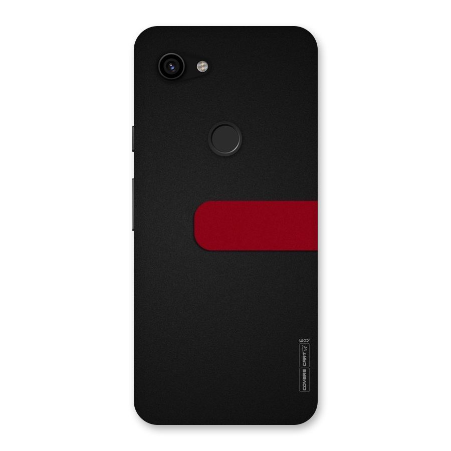 Single Red Stripe Back Case for Google Pixel 3a