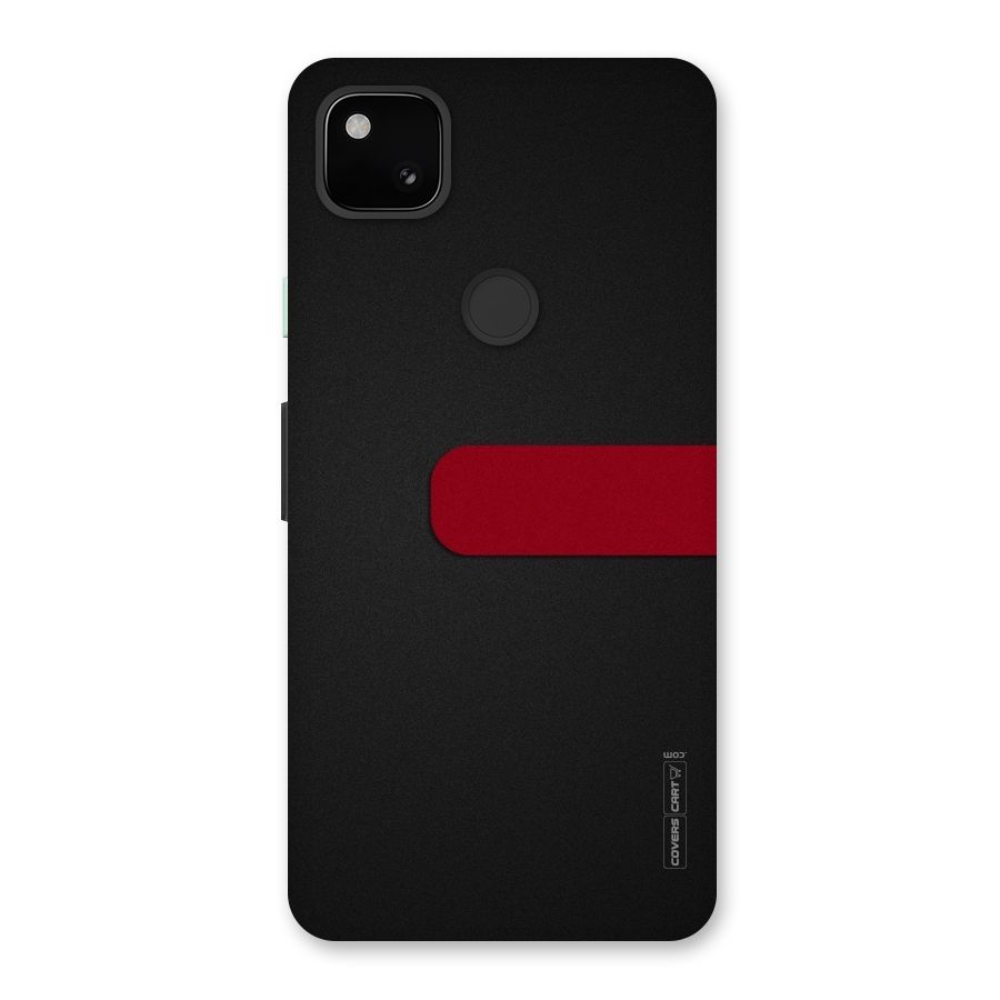 Single Red Stripe Back Case for Google Pixel 4a