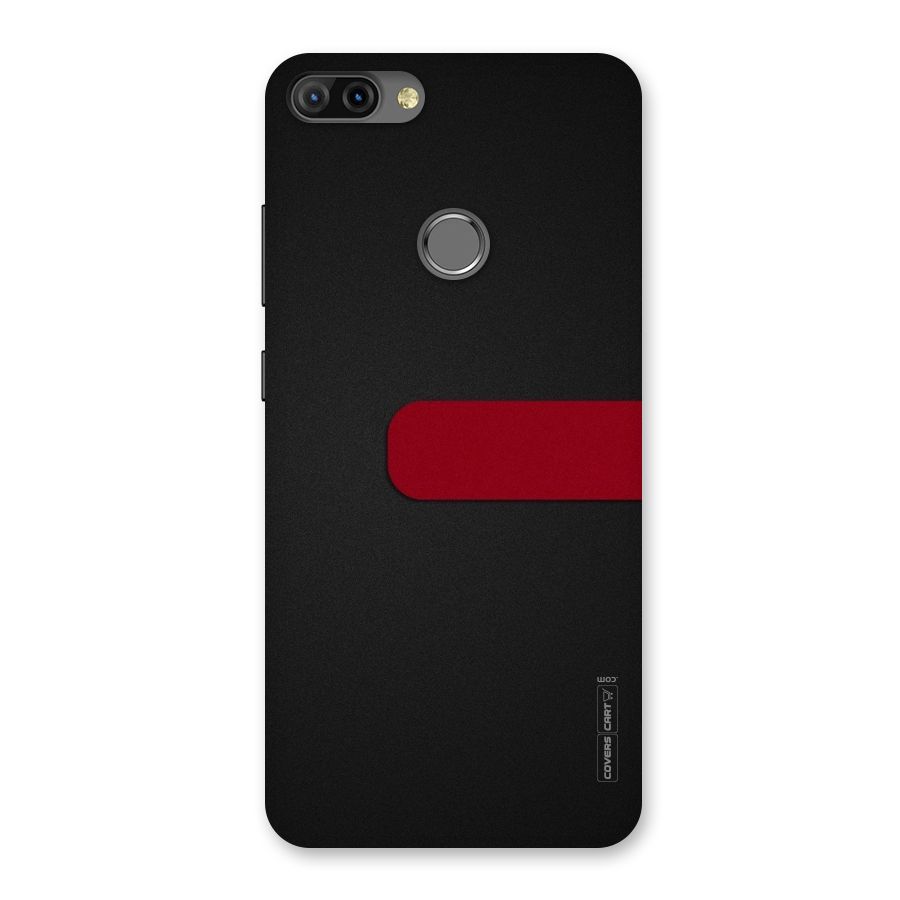 Single Red Stripe Back Case for Infinix Hot 6 Pro