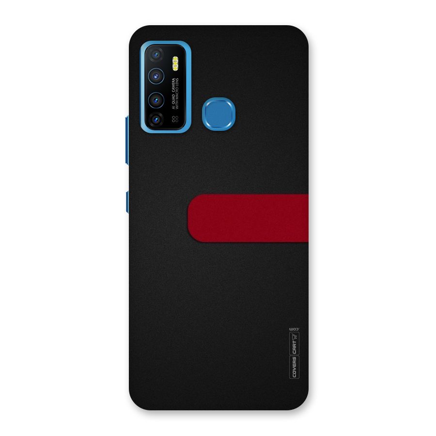 Single Red Stripe Back Case for Infinix Hot 9