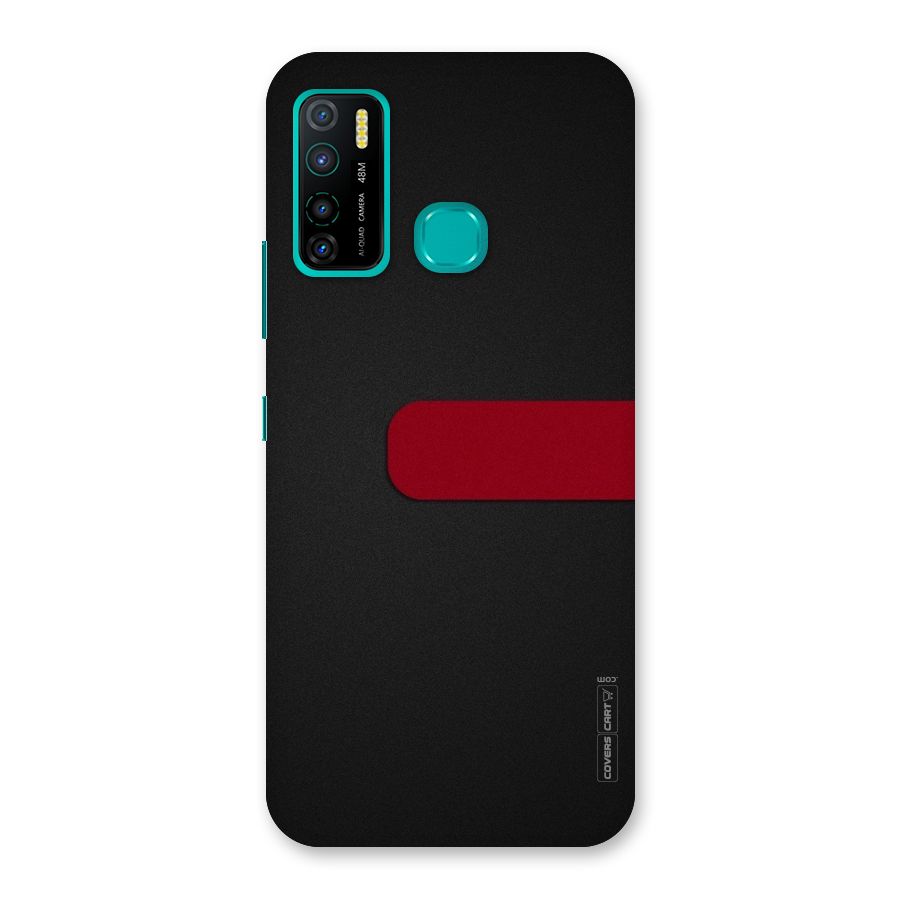Single Red Stripe Back Case for Infinix Hot 9 Pro