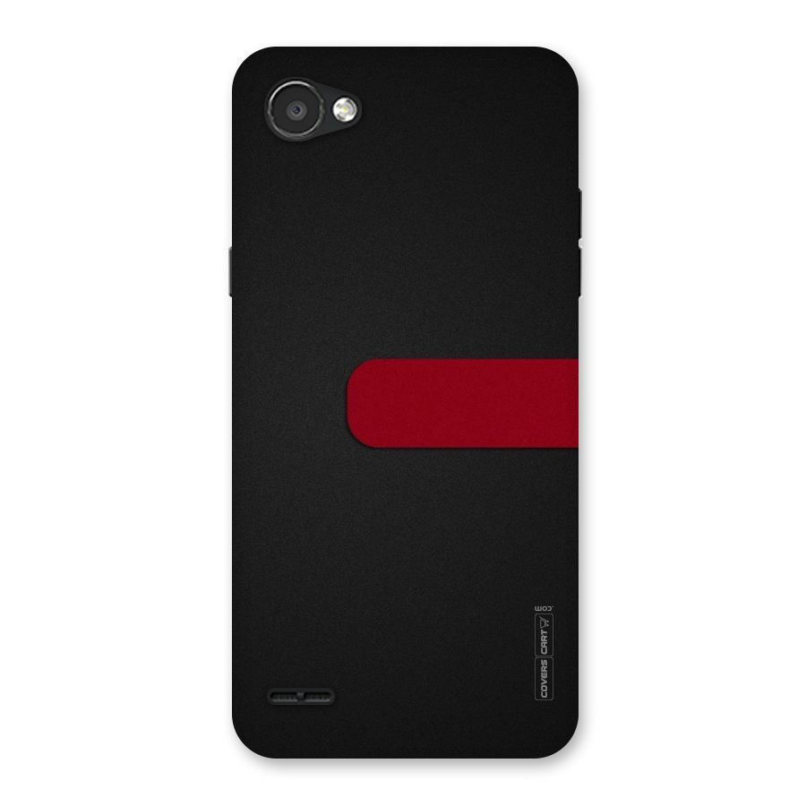 Single Red Stripe Back Case for LG Q6