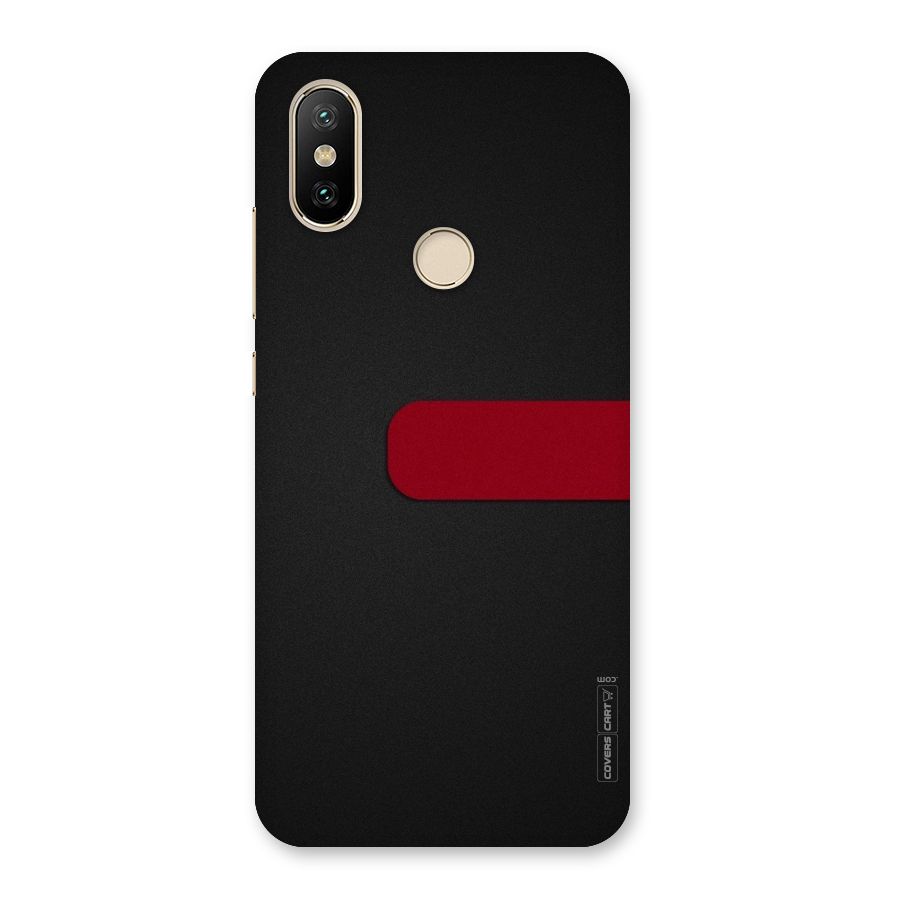 Single Red Stripe Back Case for Mi A2