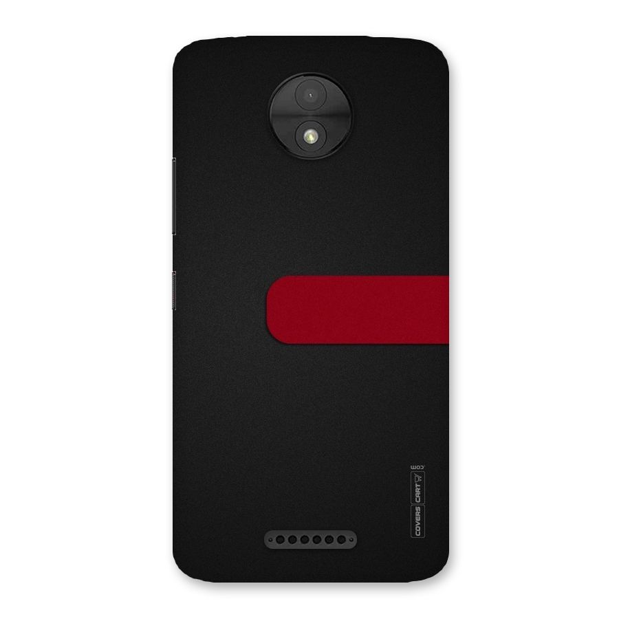 Single Red Stripe Back Case for Moto C