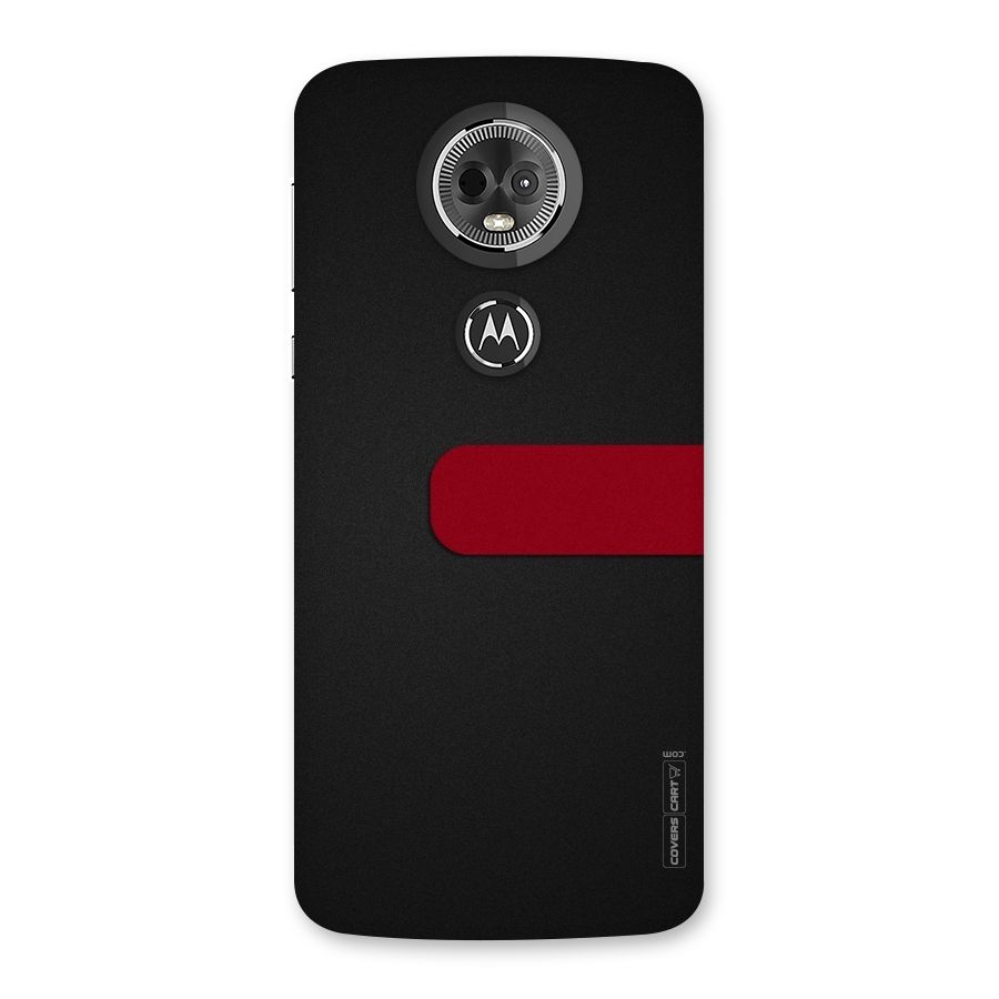 Single Red Stripe Back Case for Moto E5 Plus