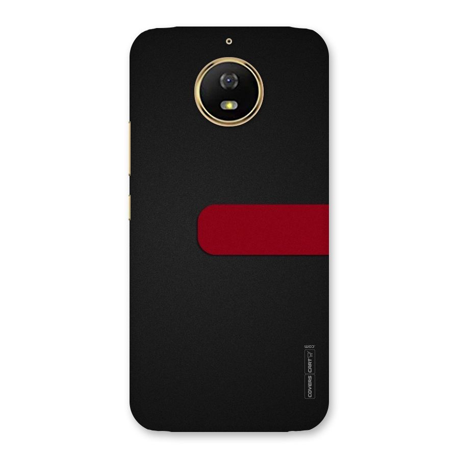 Single Red Stripe Back Case for Moto G5s