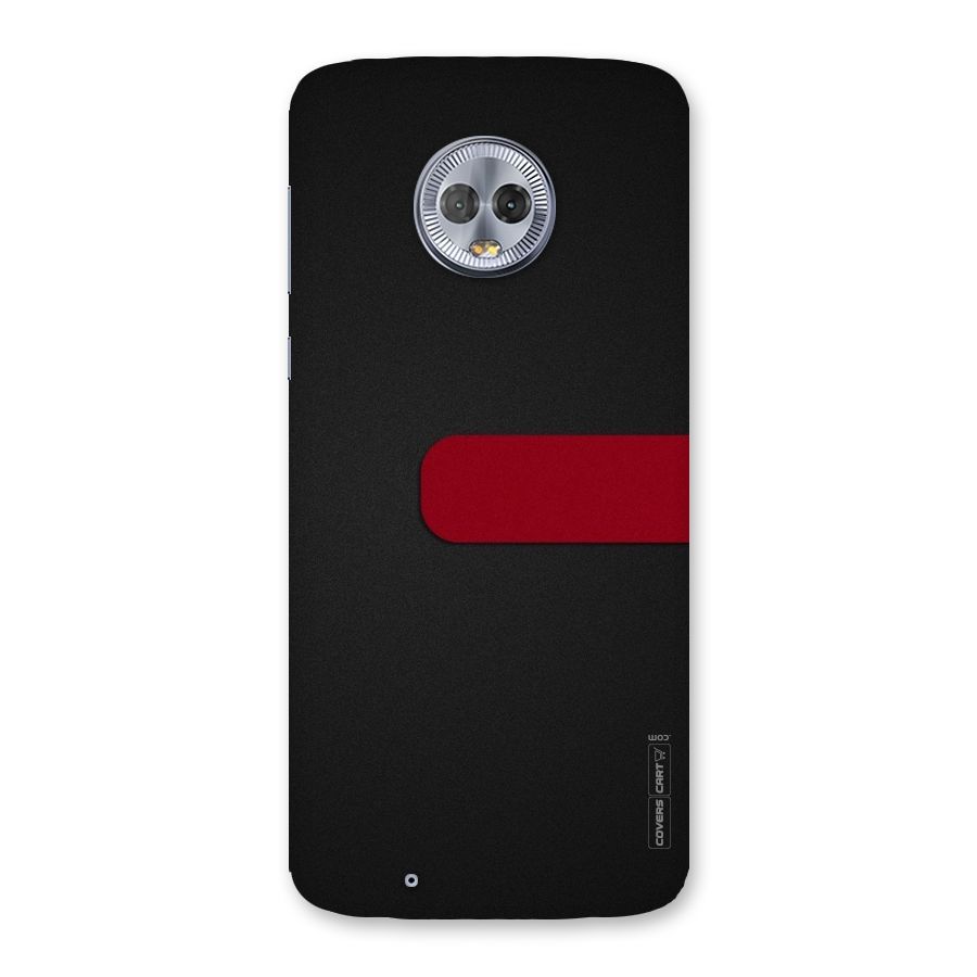 Single Red Stripe Back Case for Moto G6