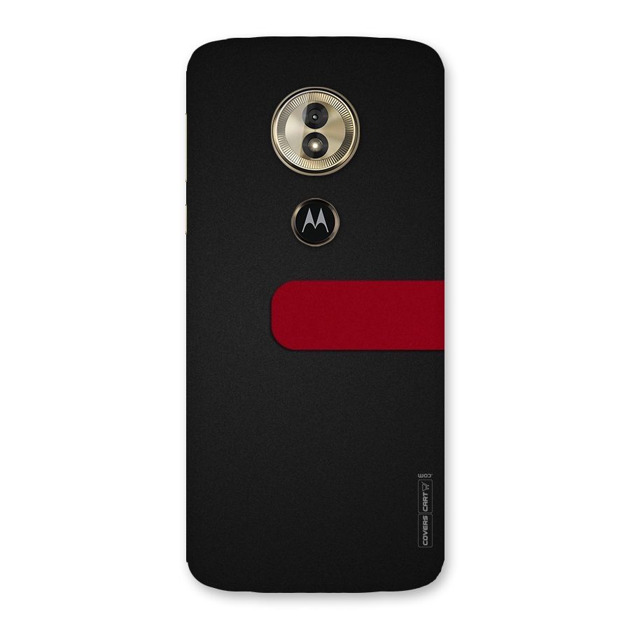 Single Red Stripe Back Case for Moto G6 Play