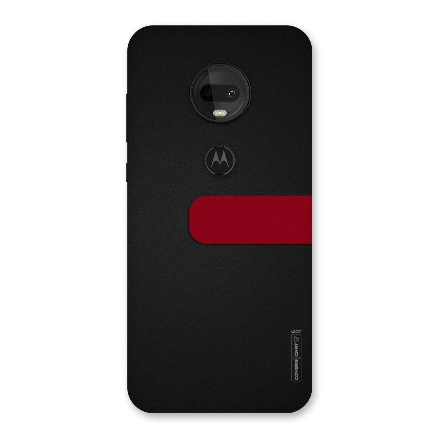 Single Red Stripe Back Case for Moto G7