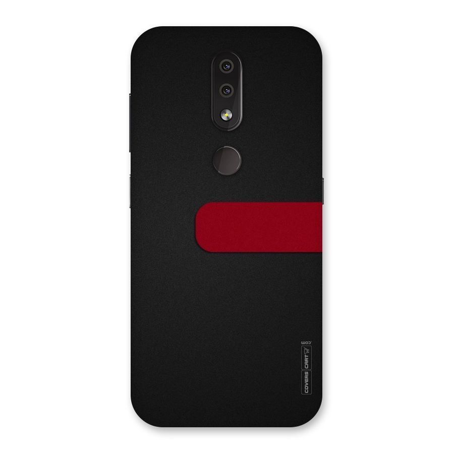 Single Red Stripe Back Case for Nokia 4.2