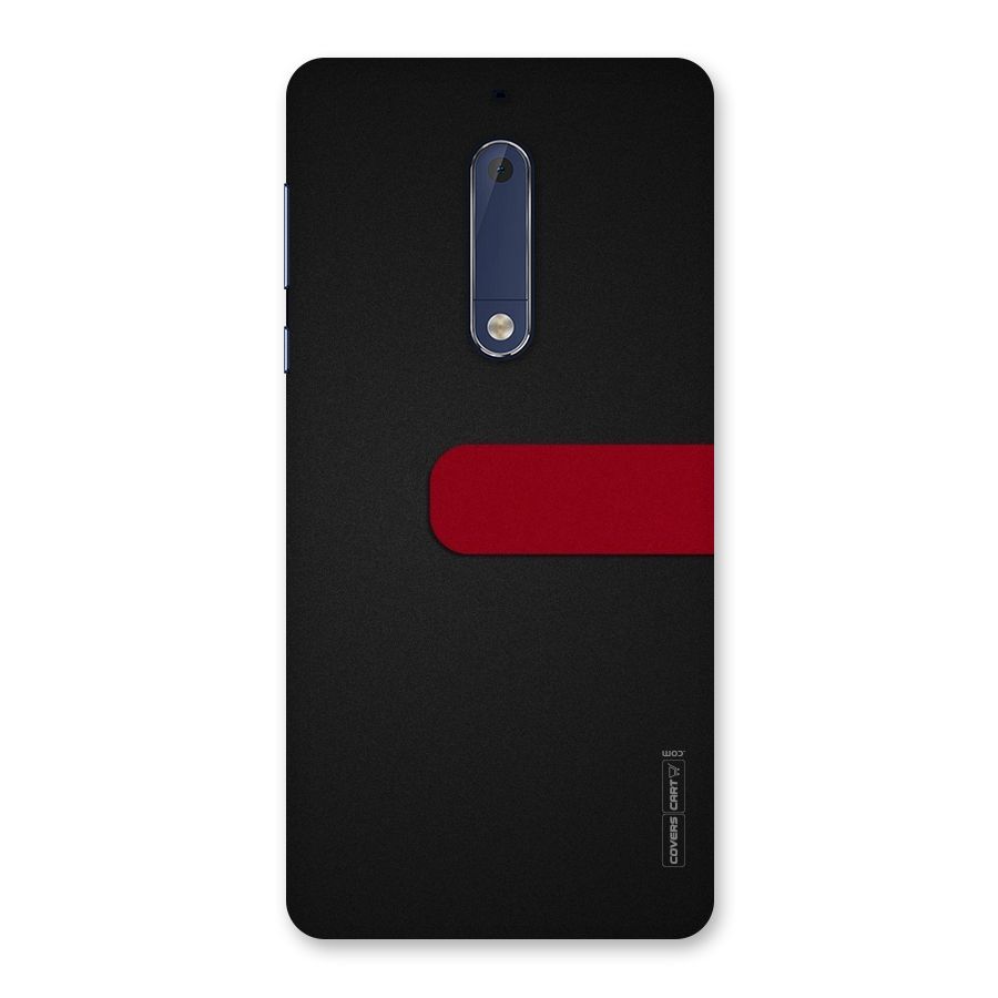 Single Red Stripe Back Case for Nokia 5