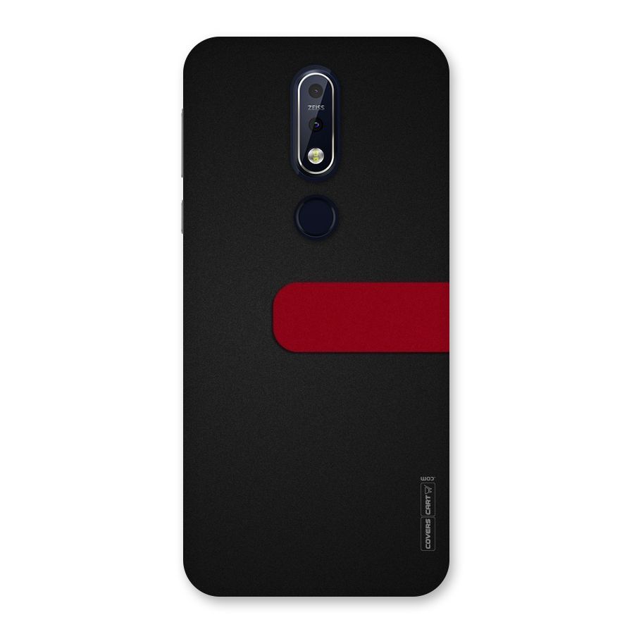 Single Red Stripe Back Case for Nokia 7.1